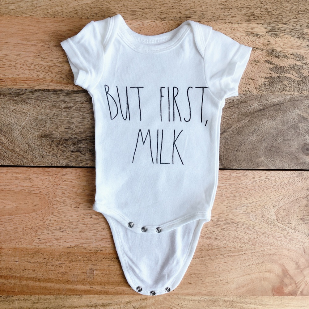 $2 Rae Dunn baby bodysuit 0-3m unisex oneise